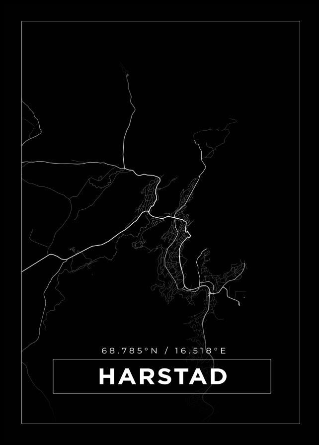 Mappa - Harstad - Poster nero