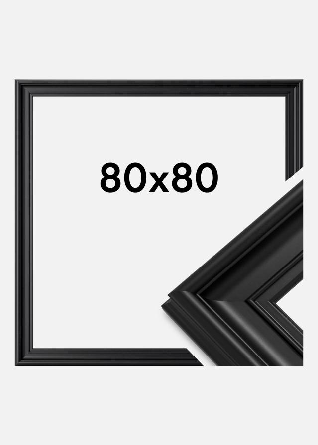 Cornice Mora Premium Vetro acrilico Nero 80x80 cm