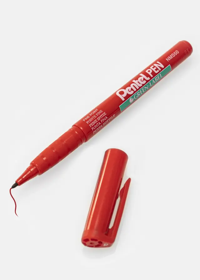 Pentel NMS50-B - Rosso Penna per album - 1 mm