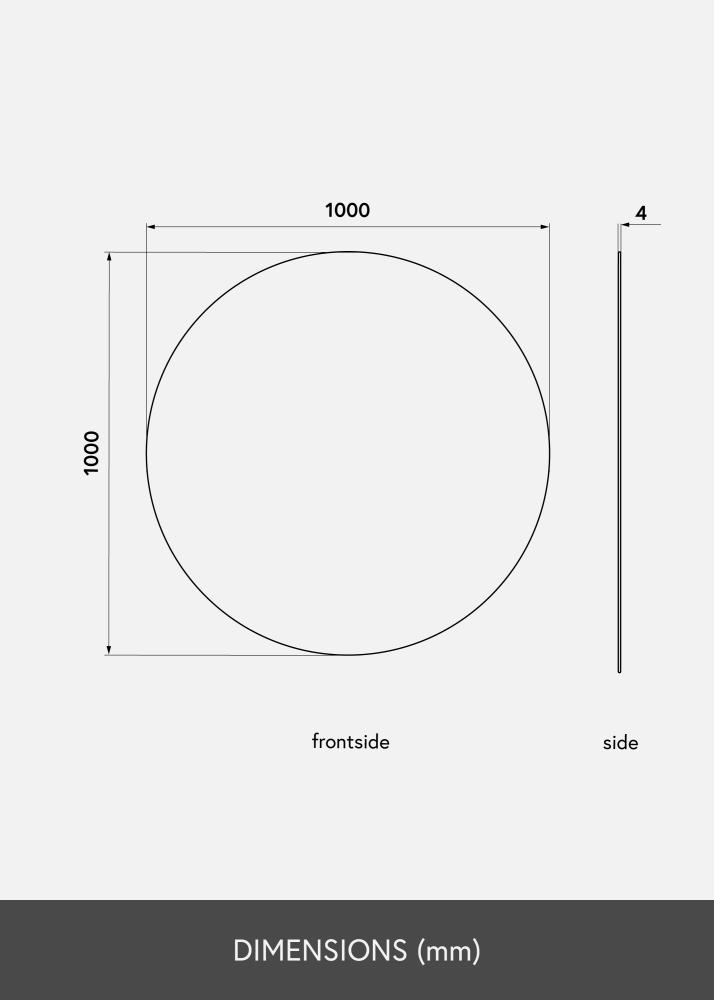 KAILA Rotondo Specchio 100 cm Ø