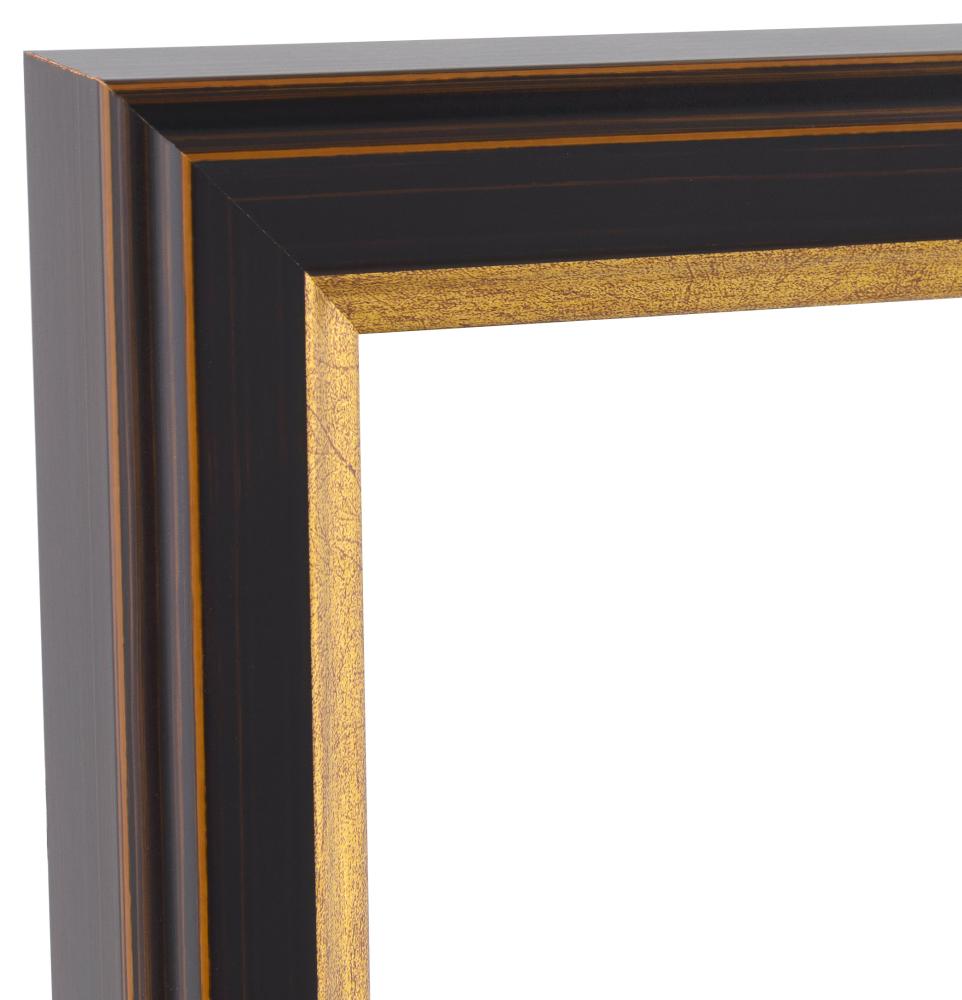 Cornice Nyhyttan Marrone / Oro - Dimensioni personalizzabili