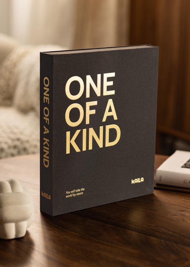 KAILA ONE OF A KIND Black - Coffee Table Photo Album (60 Pagine nere)