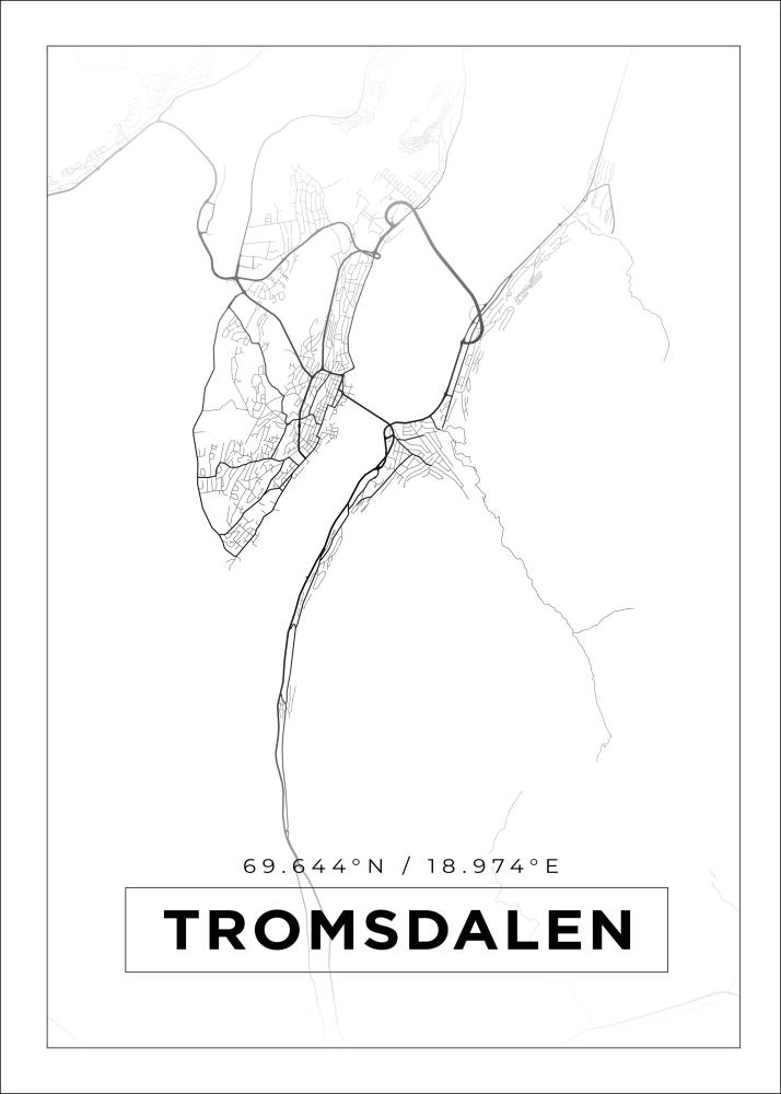 Mappa - Tromsdalen - Poster bianco