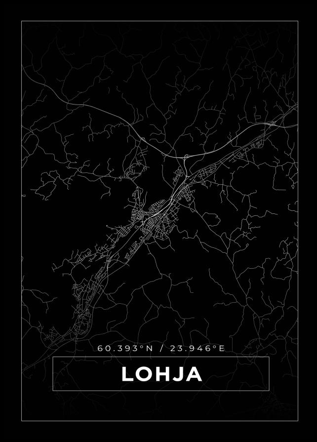 Mappa - Lohja - Poster nero