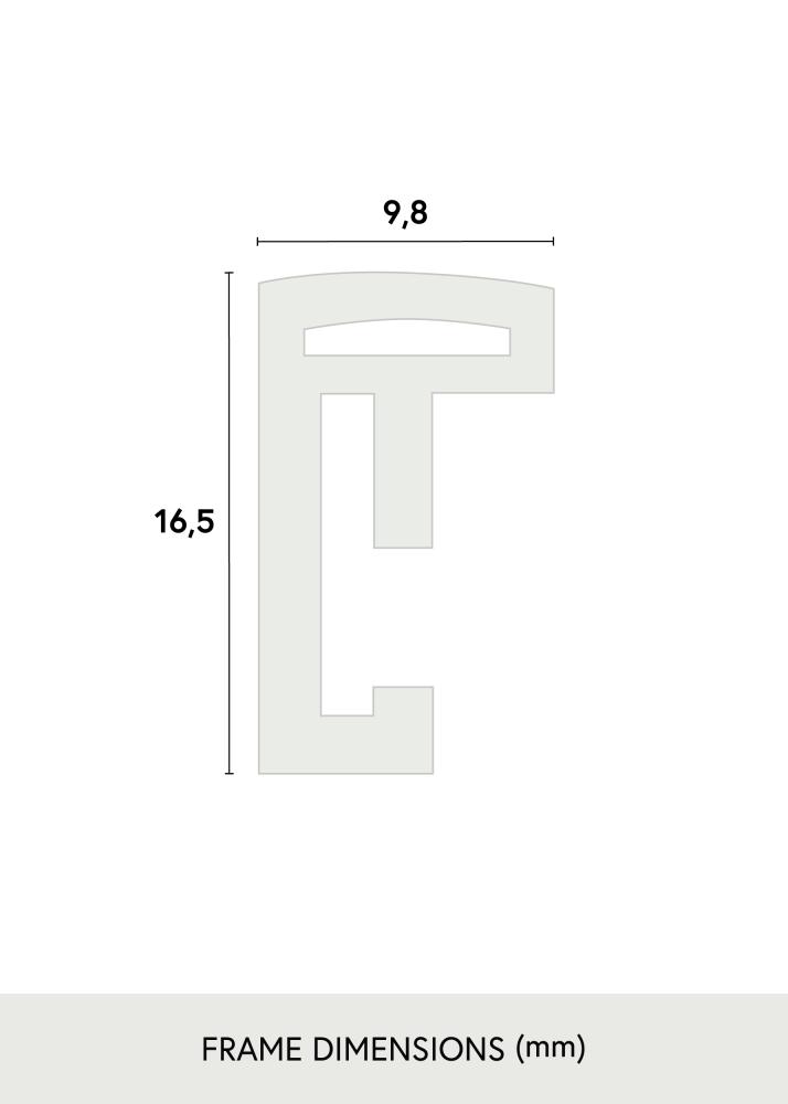 Cornice New Lifestyle Nero 32x45 cm - Passe-partout Bianco 10x12 inches