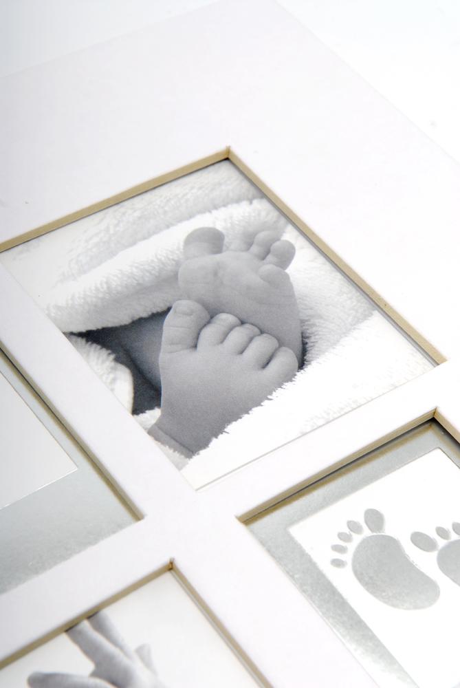 Little Foot Album Bianco ghiaccio - 28x30,5 cm (60 Pagine bianche / 30 fogli)