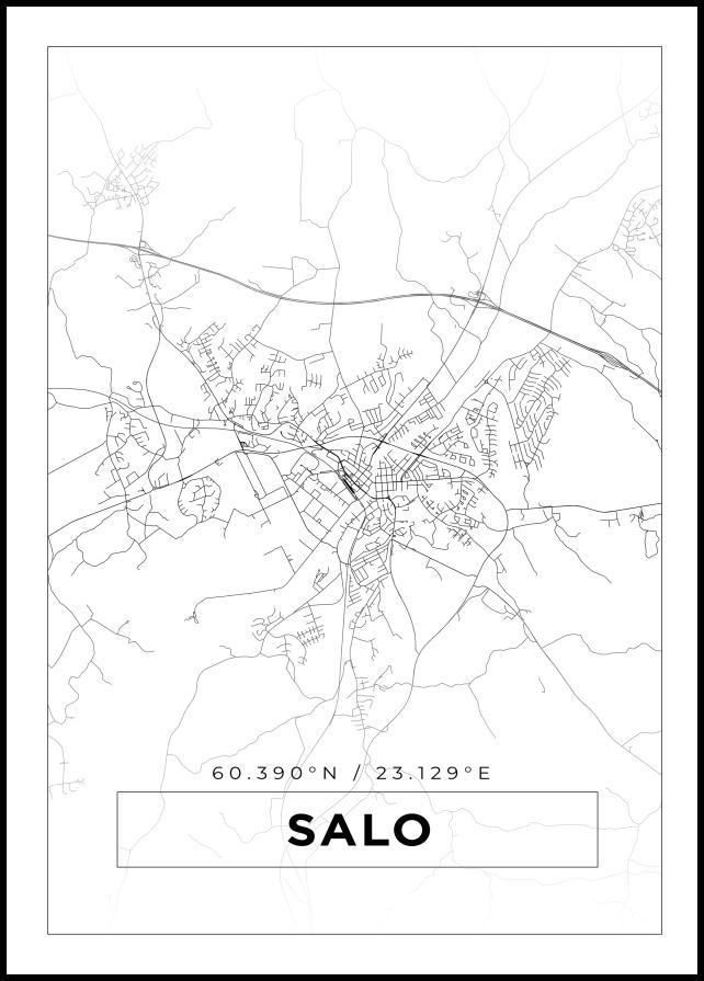 Mappa - Salo - Poster bianco