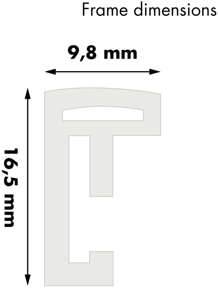 Cornice New Lifestyle Bianco 60x80 cm - Passe-partout Bianco 50x65 cm