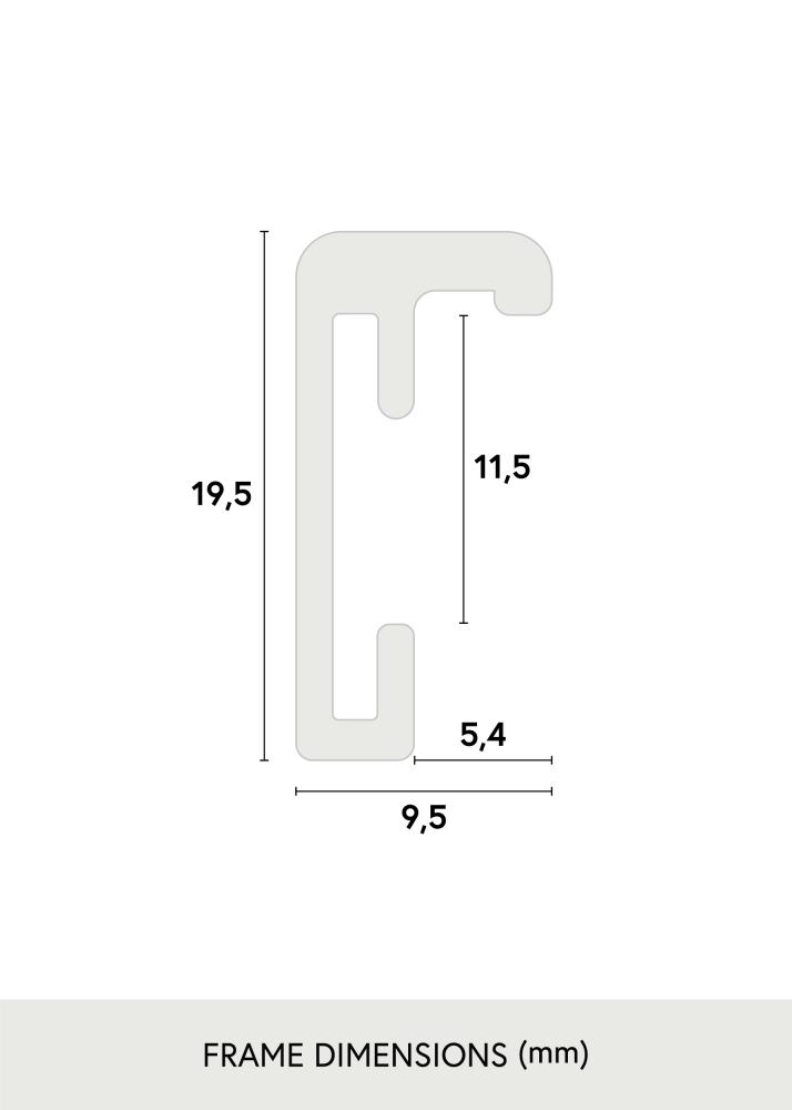 Cornice Nielsen Premium Classic Argento 42x59,4 cm (A2)