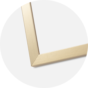 Cornice Trendy Oro 50x70 cm - Passe-partout Bianco 42x59,4 cm (A2)