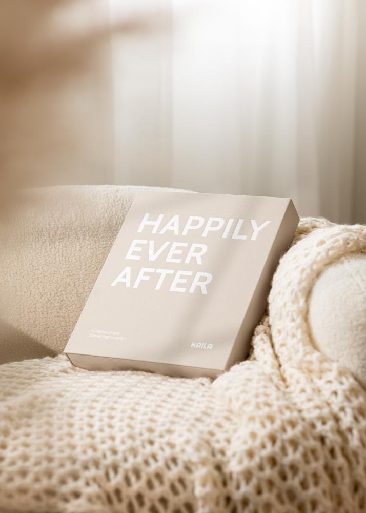 KAILA HAPPILY EVER AFTER Creme - Coffee Table Photo Album (60 Pagine nere)