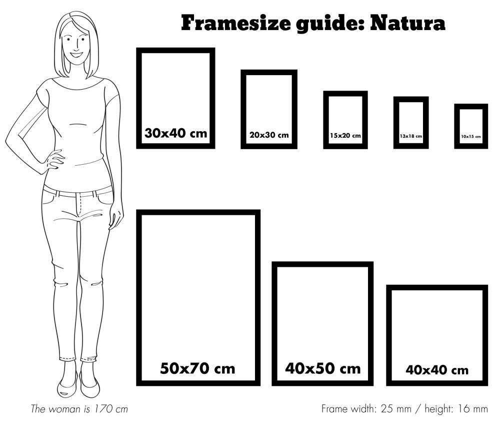 Cornice Natura Meranti 50x70 cm