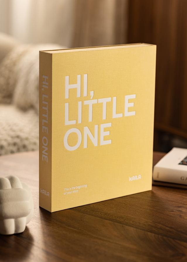 KAILA HI LITTLE ONE Yellow - Coffee Table Photo Album (60 Pagine nere)