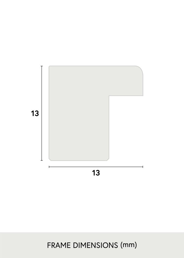 Cornice Galant Noce 50x70 cm - Passe-partout Bianco 33x56 cm