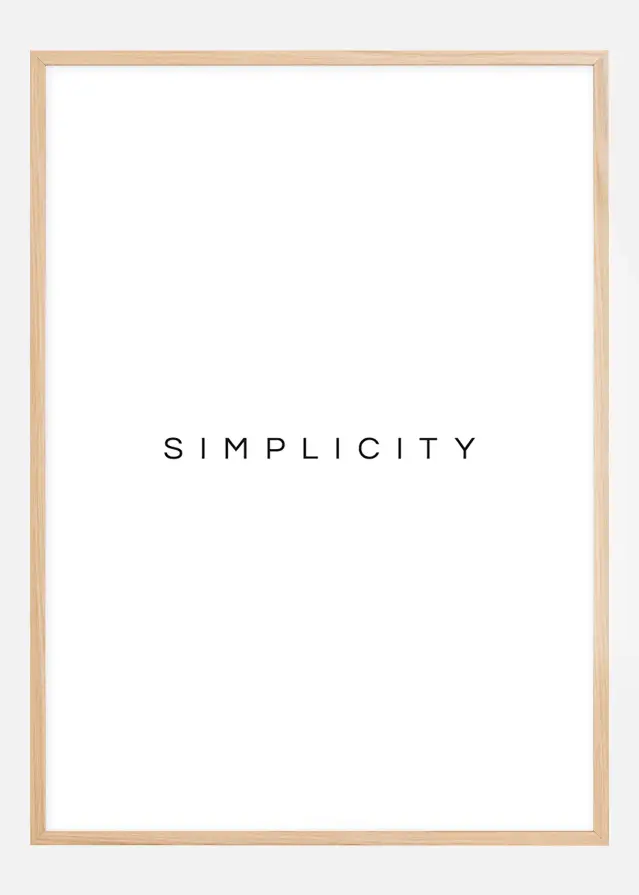 Simplicity Poster