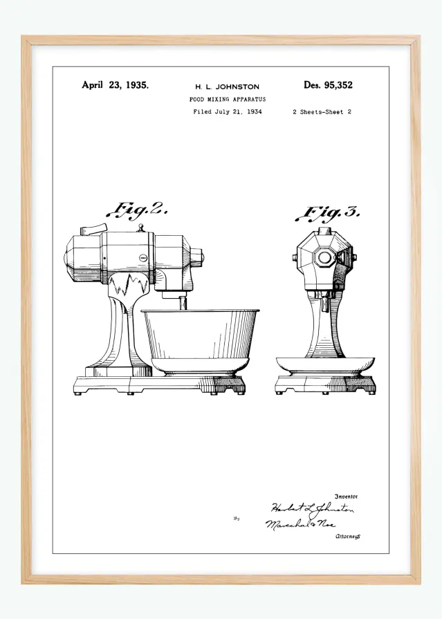 Disegni di brevetti - Mixer II Poster