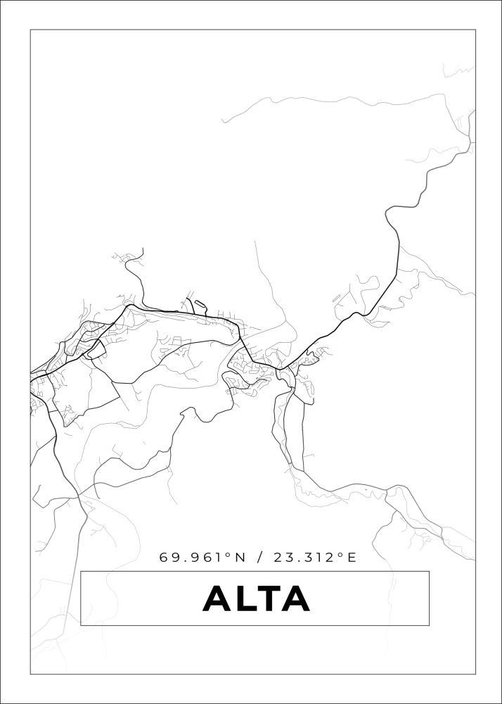 Mappa - Alta - Poster bianco