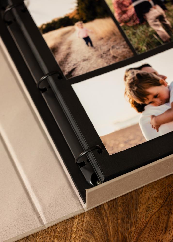 KAILA MOMENTS Grey - Coffee Table Photo Album (60 Pagine nere / 30 fogli)