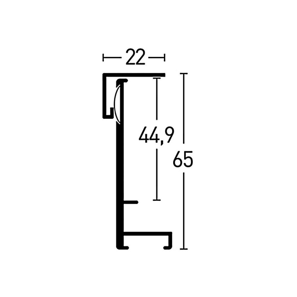 Cornice Nielsen Frame Scatola II Argento 70x90 cm