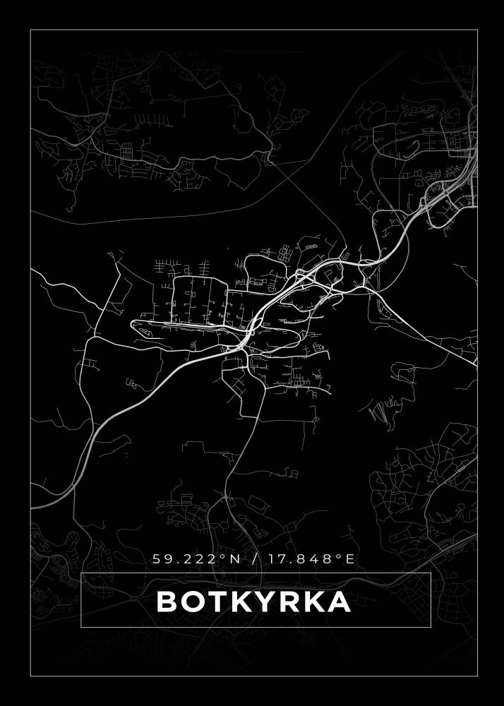 Mappa - Botkyrka - Poster nero