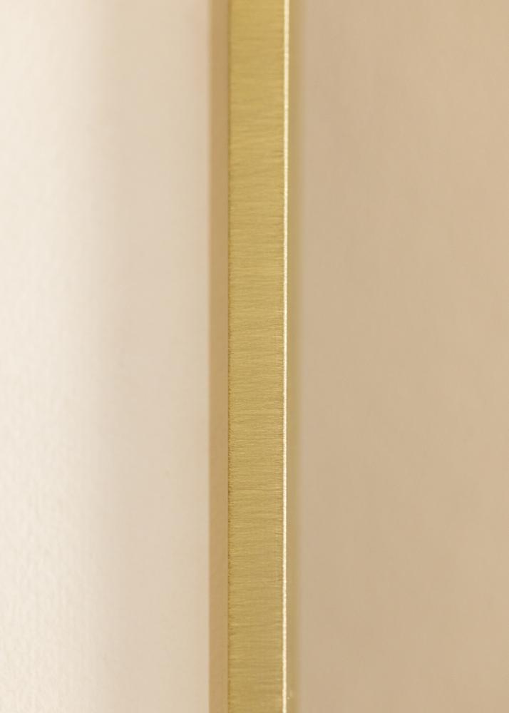 Cornice Nielsen Premium Alpha Spazzolato Oro - Dimensioni personalizzabili