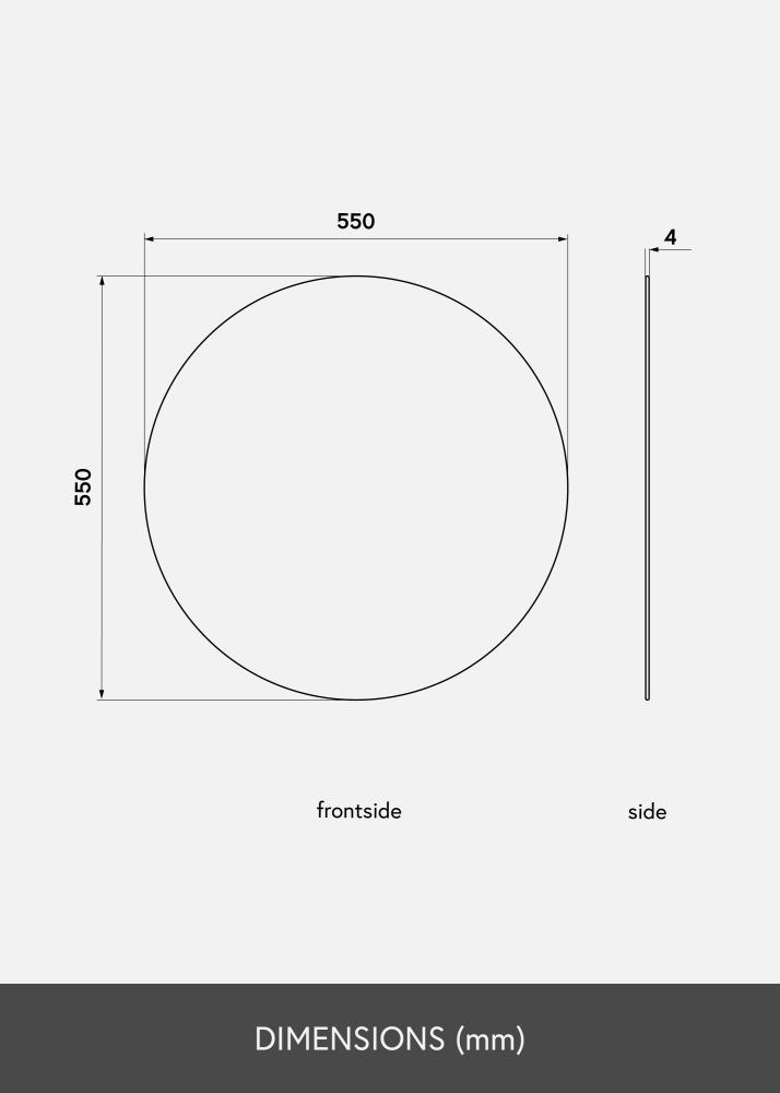 KAILA Rotondo Specchio 55 cm Ø