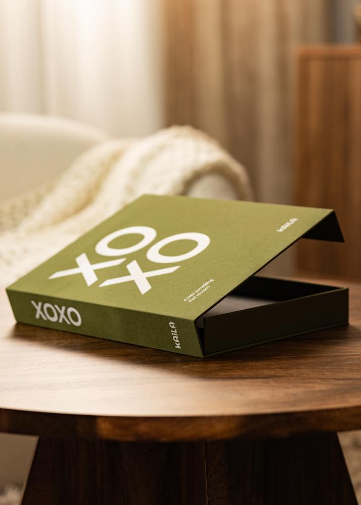 KAILA XOXO Olive - Coffee Table Photo Album (60 Pagine nere / 30 fogli)