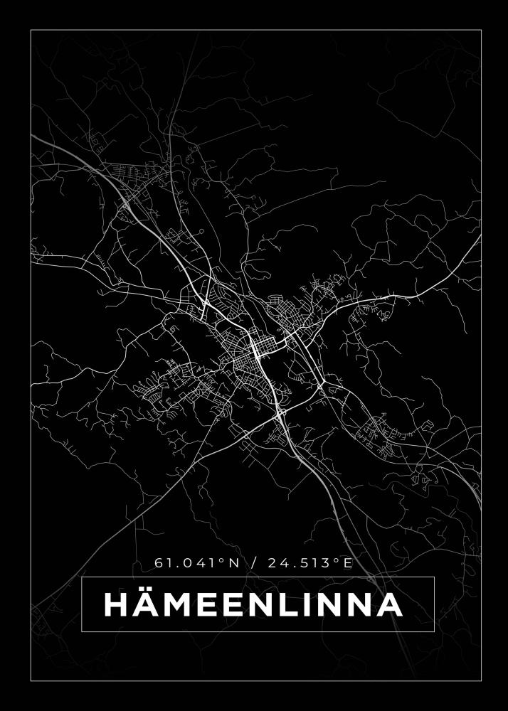 Mappa - Hämeenlinna - Poster nero