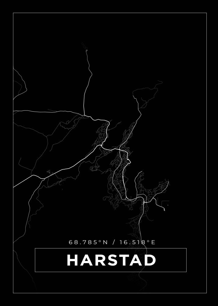 Mappa - Harstad - Poster nero