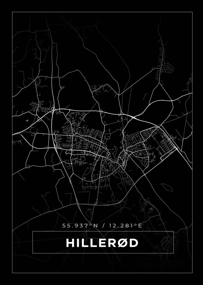 Mappa - Hillerød - Poster nero