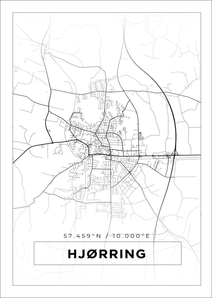 Mappa - Hjørring - Poster bianco