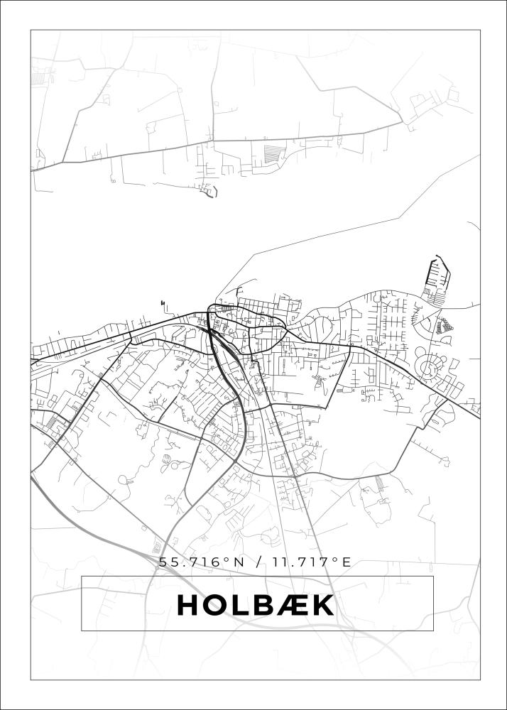 Mappa - Holbæk - Poster bianco