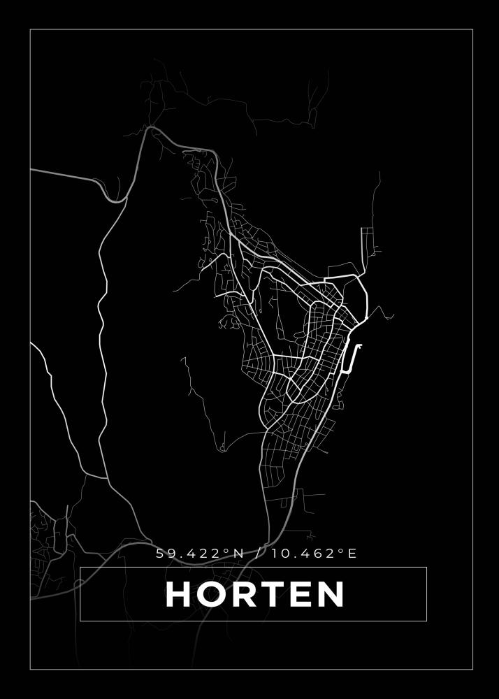 Mappa - Horten - Poster nero