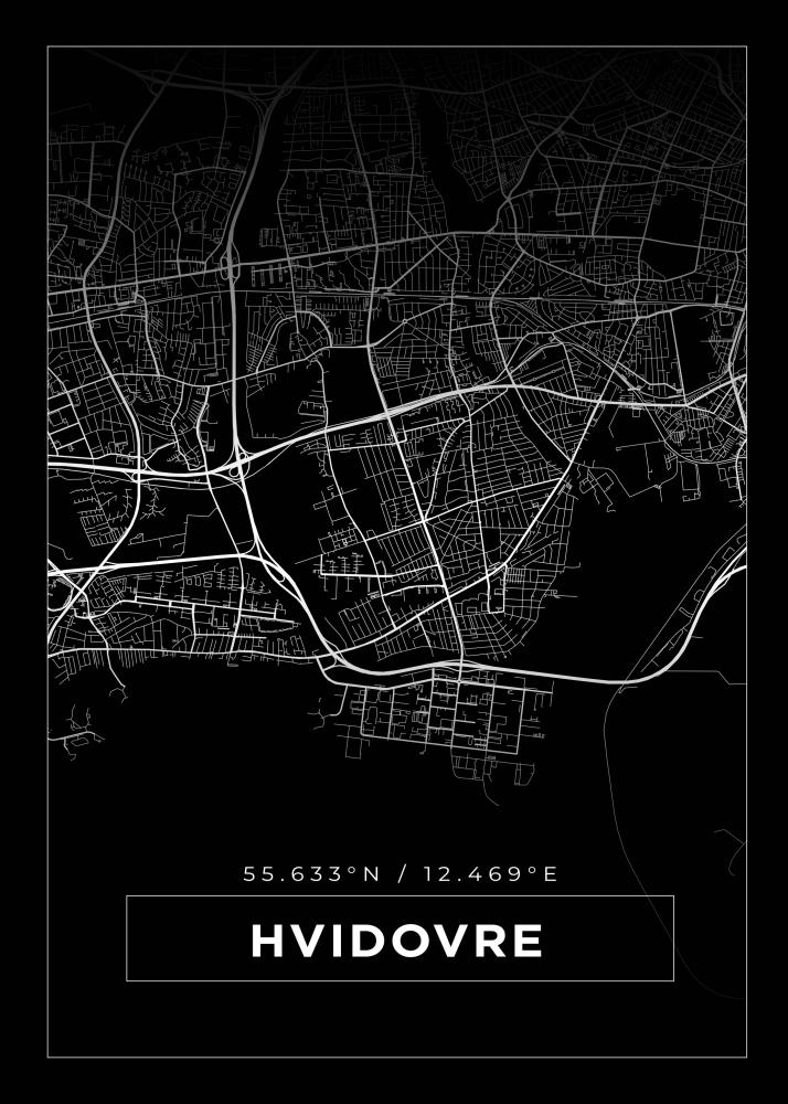 Mappa - Hvidovre - Poster nero