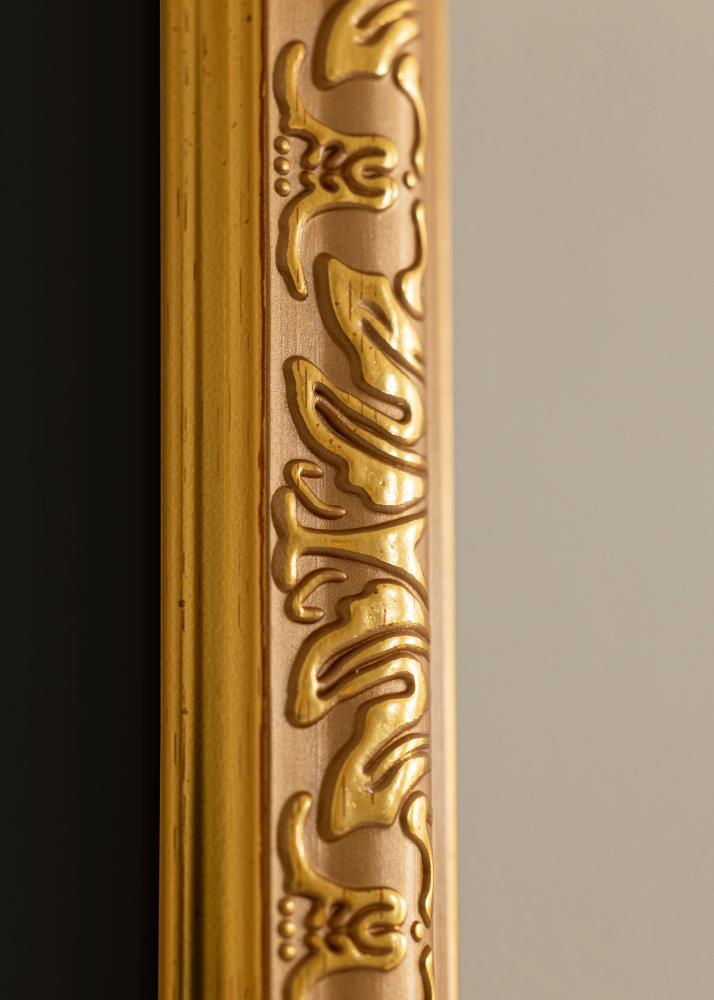 Cornice Nostalgia Oro 40x100 cm - Passe-partout Nero 30x91 cm