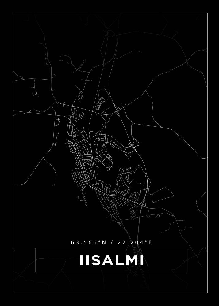 Mappa - Iisalmi - Poster nero