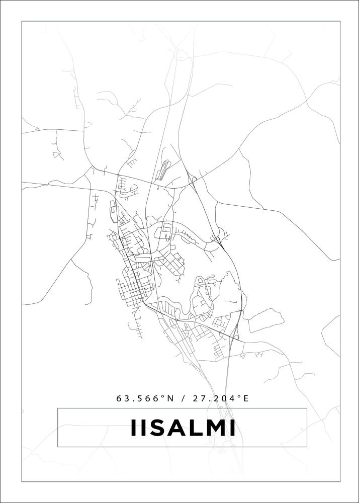 Mappa - Iisalmi - Poster bianco