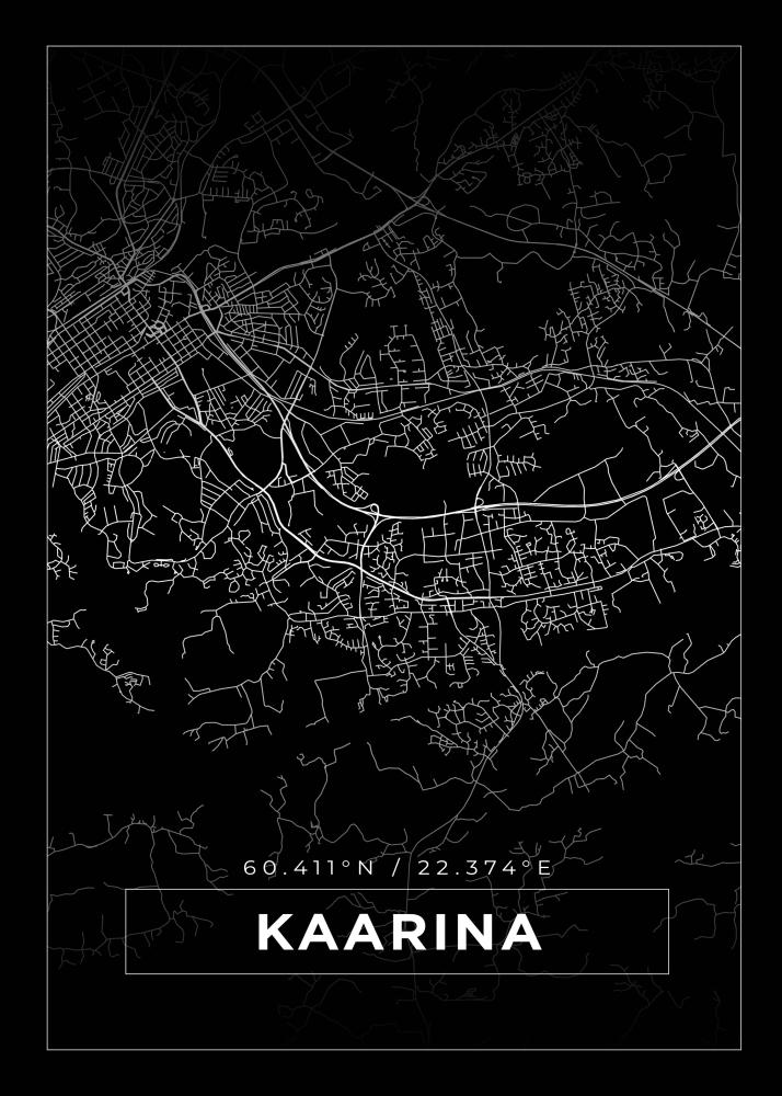 Mappa - Kaarina - Poster nero