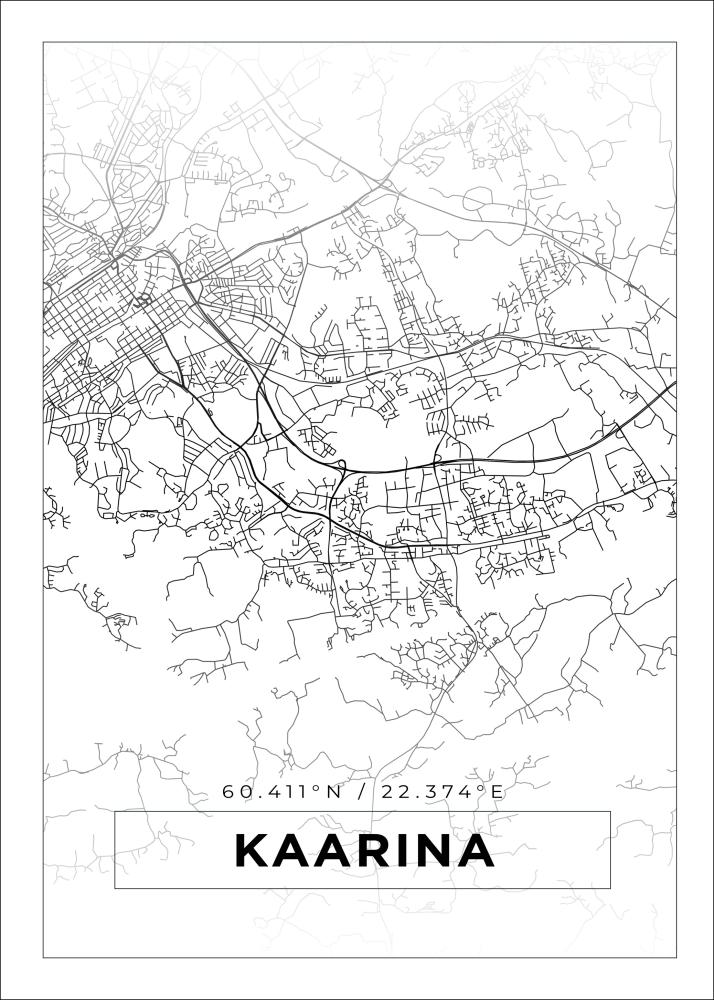 Mappa - Kaarina - Poster bianco