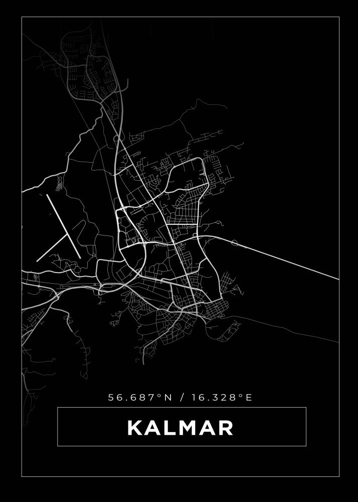 Mappa - Kalmar - Poster nero