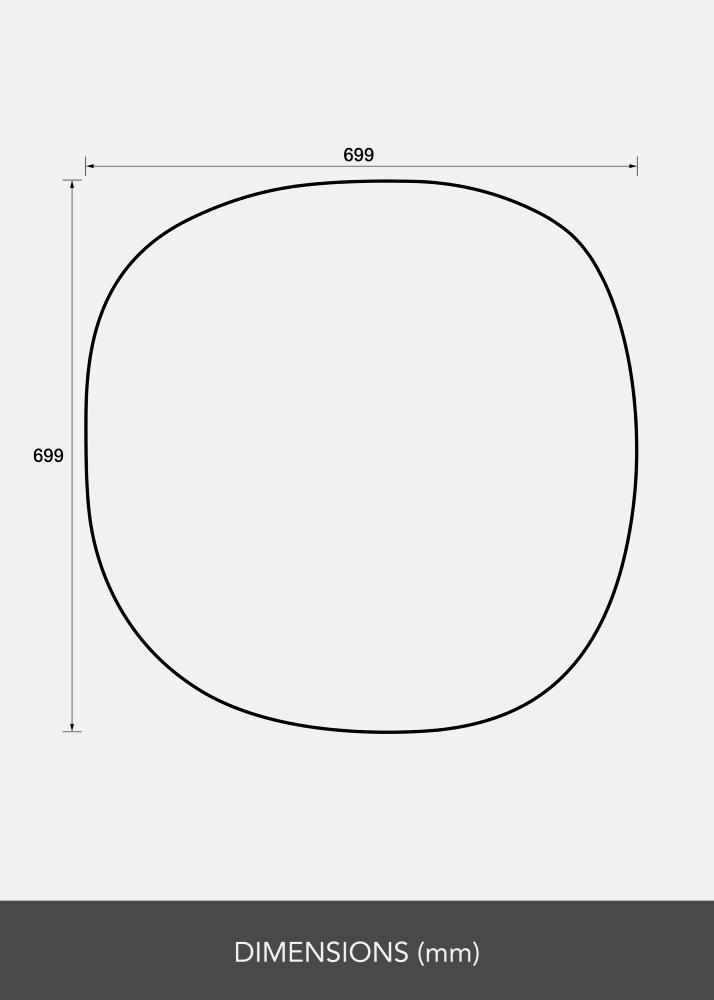 Specchio Roundy I 70x70 cm