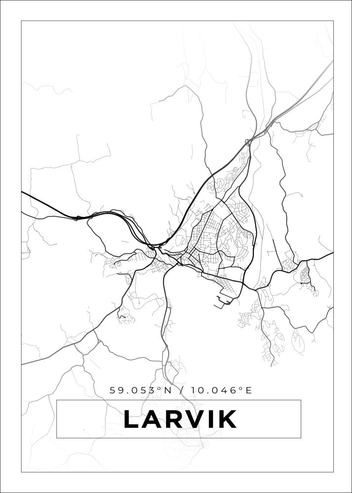 Mappa - Lavrik - Poster bianco