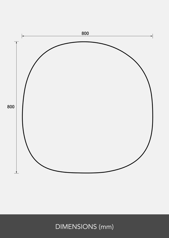 Specchio Roundy 80x80 cm