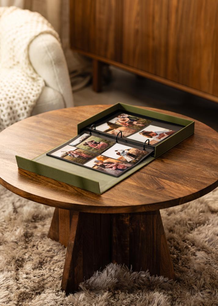 KAILA XOXO Olive - Coffee Table Photo Album (60 Pagine nere / 30 fogli)