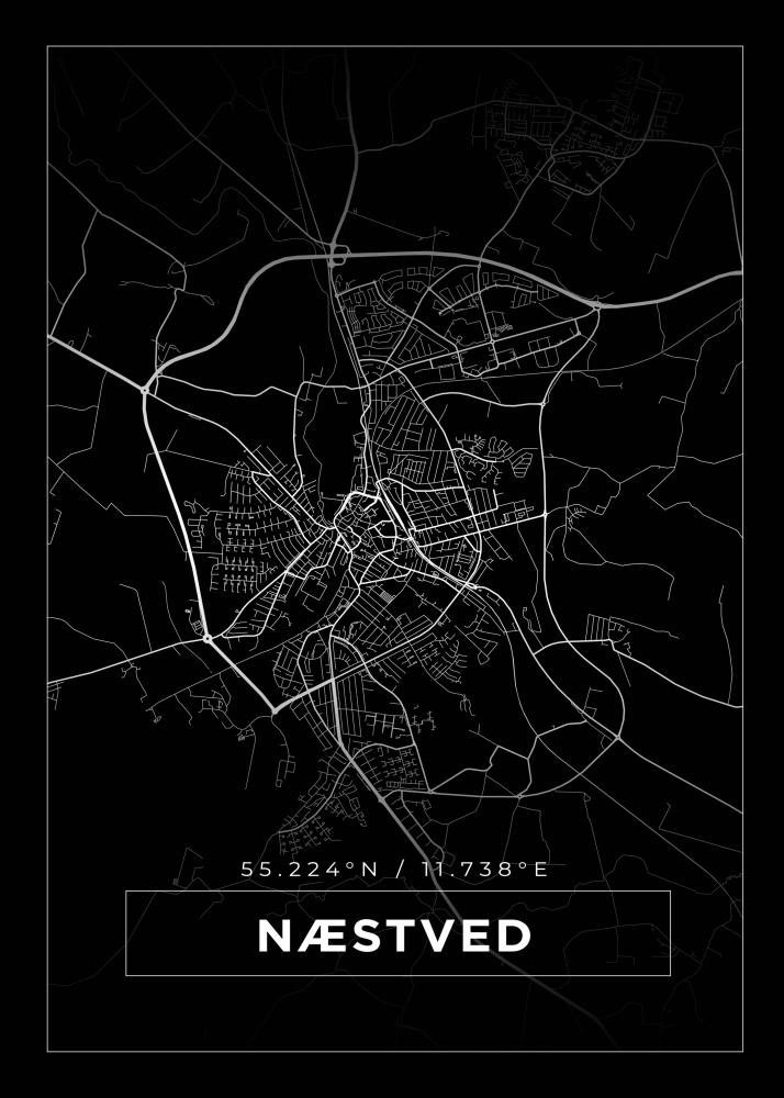 Mappa - Næstved - Poster nero