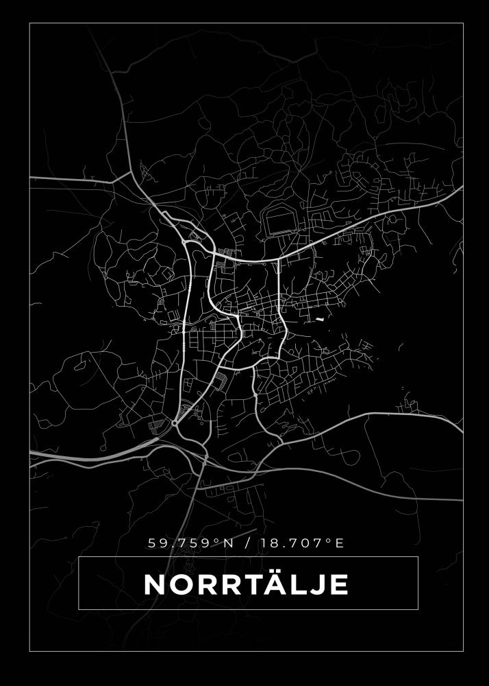 Mappa - Norrtälje - Poster nero