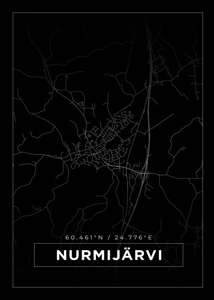 Mappa - Nurmijärvi - Poster nero