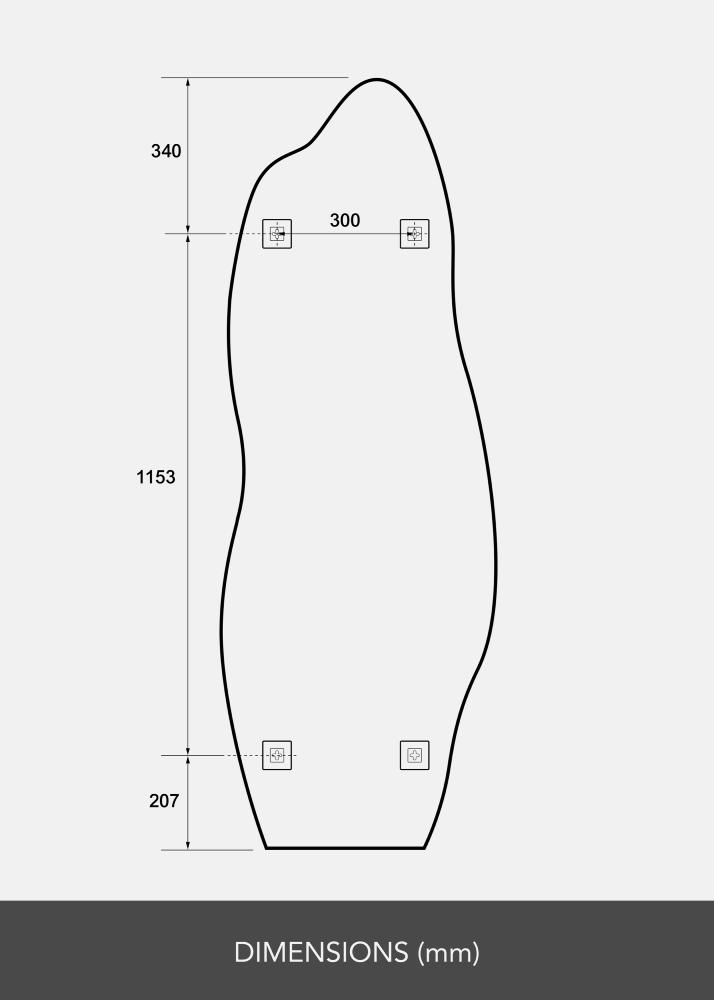 Specchio Echo 60x170 cm