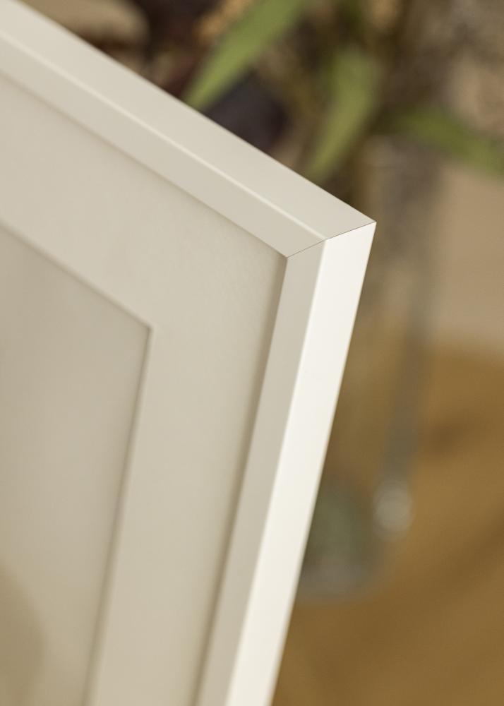 Cornice E-Line Bianco 50x70 cm - Passe-partout Bianco 40x60 cm