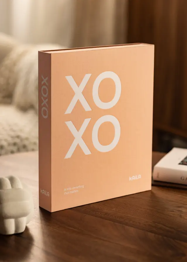 KAILA XOXO Pink - Coffee Table Photo Album (60 Pagine nere / 30 fogli)